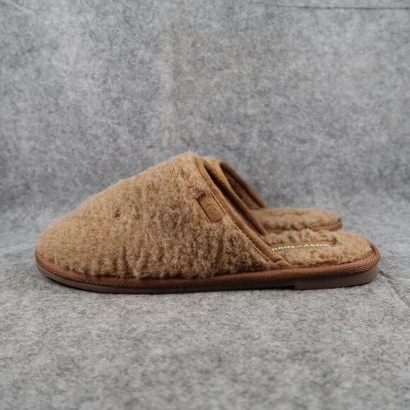 Easy Spirit Shoes Womens 9/10 Slippers Mule Slip On Faux Fur Comfort Casual Tan - Picture 3 of 11